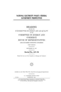 National electricity policy