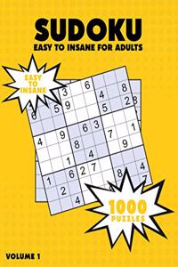 1000 Sudoku Easy to Hard for Adults