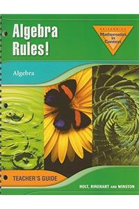Algebra Rules!: Algebra
