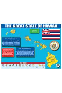Hawaii State Map for Students - Pack of 30