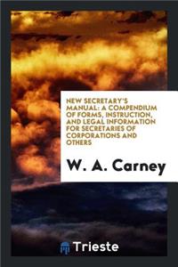 New Secretary's Manual