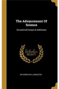 The Advancement Of Science