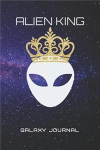 Alien King Galaxy Journal: Composition Notebook for Note Taking, Doodling, Journaling, School or Work