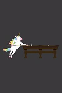 Einhorn spielt Billiard