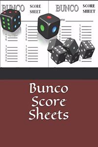 Bunco Score Sheets