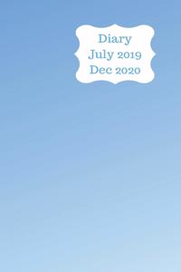 Diary July 2019 Dec 2020: 5x8 pocket size, week to a page 18 month diary. Space for notes and to do list on each page. Perfect for teachers, students and small business owner