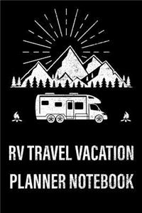 RV Travel Vacation Planner Notebook