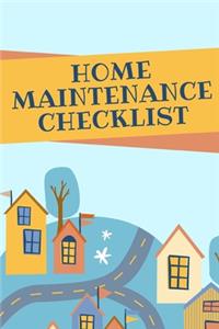 Home Maintenance Checklist