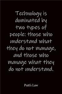 Technology is dominated by two types of people