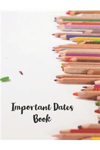 Important Dates Book