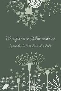 Planificateur Hebdomadaire Septembre 2019 - Décembre 2020