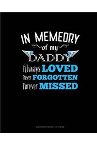 In Memory Of My Daddy Always Loved Never Forgotten Forever Missed