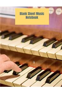 Blank Sheet Music Notebook