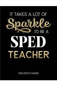 It Takes A Lot Of Sparkle To Be A Sped Teacher 2019-2020 Planner