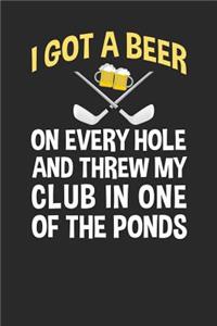 I Got A Beer On Every Hole And Threw My Club In One Of The Ponds