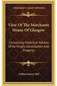 View of the Merchants House of Glasgow