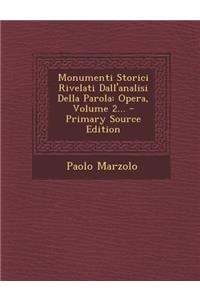 Monumenti Storici Rivelati Dall'analisi Della Parola
