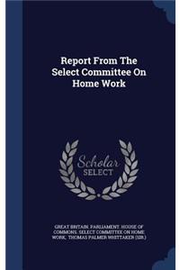 Report From The Select Committee On Home Work