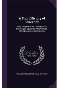 Short History of Education
