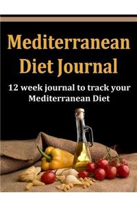 Mediterranean Diet Journal: 12 Week Mediterranean Diet Journal to Track Food Intake
