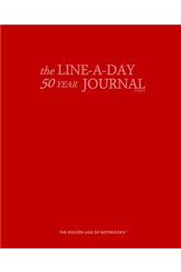 The Line-A-Day 50 Year Journal Cherry
