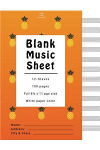 Blank Music Sheets
