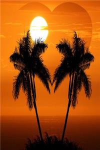 Journal Tropical Sunset Palm Trees