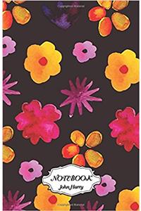 Flower Pattern: Small Pocket Notebook Journal Diary