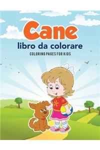 Cane libro da colorare