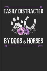Easily distracted by dogs and horses