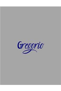 Gregorio: notebook with the name on the cover, elegant, discreet, official notebook for notes, dot grid notebook,