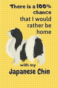 There is a 100% chance that I would rather be home with my Japanese Chin