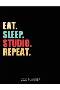 Eat Sleep Studio Repeat 2020 Planner
