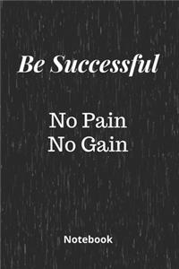 Be Successful No Pain No Gain