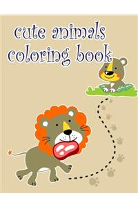 Cute Animals Coloring Book