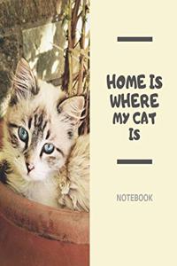 Home is where my cat is Notebook