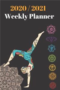 2020 & 2021 Weekly Planner - Yoga Notebook - Agenda for New Year Planning, To-Do Lists, Job Tasks, Appointment Book for Yogi