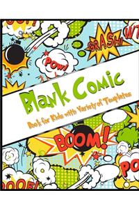 Blank Comic Book for Kids with Variety of Templates