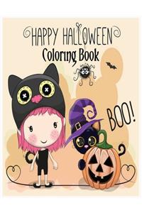 Happy Halloween Coloring Book Boo!