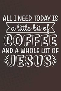 All I Need Today Is A Little Bit Of Coffee And A Whole Lot of Jesus