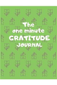 The one minute gratitude journal