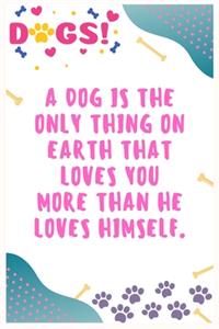 A dog is the only thing on earth that loves you more than he loves himself