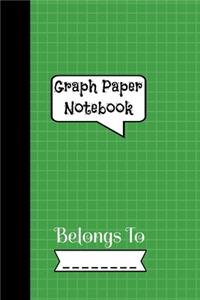 Graph Paper Notebook Belongs To