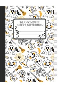 Blank Music Sheet Notebook