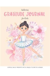 Ballerina Gratitude Journal for Girls