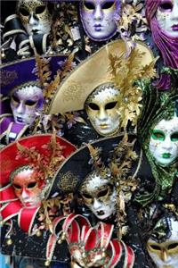 Arranged Collection of Venetian Carnival Masks Journal