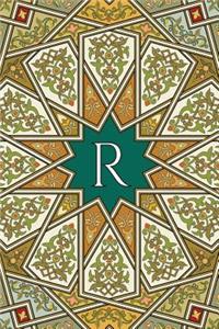 Monogram R Blank Book