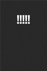!!!!!: A Lined Notebook for Your Everyday Needs