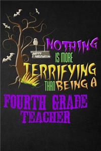 Funny Fourth Grade Teacher Notebook Halloween Journal