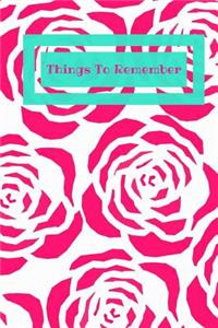 Things to Remember